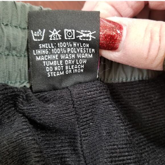 Outersport Green Nylon Lined Hiking Joggers Ski Track Pants VINTAGE Mens XLarge - Picture 12 of 12